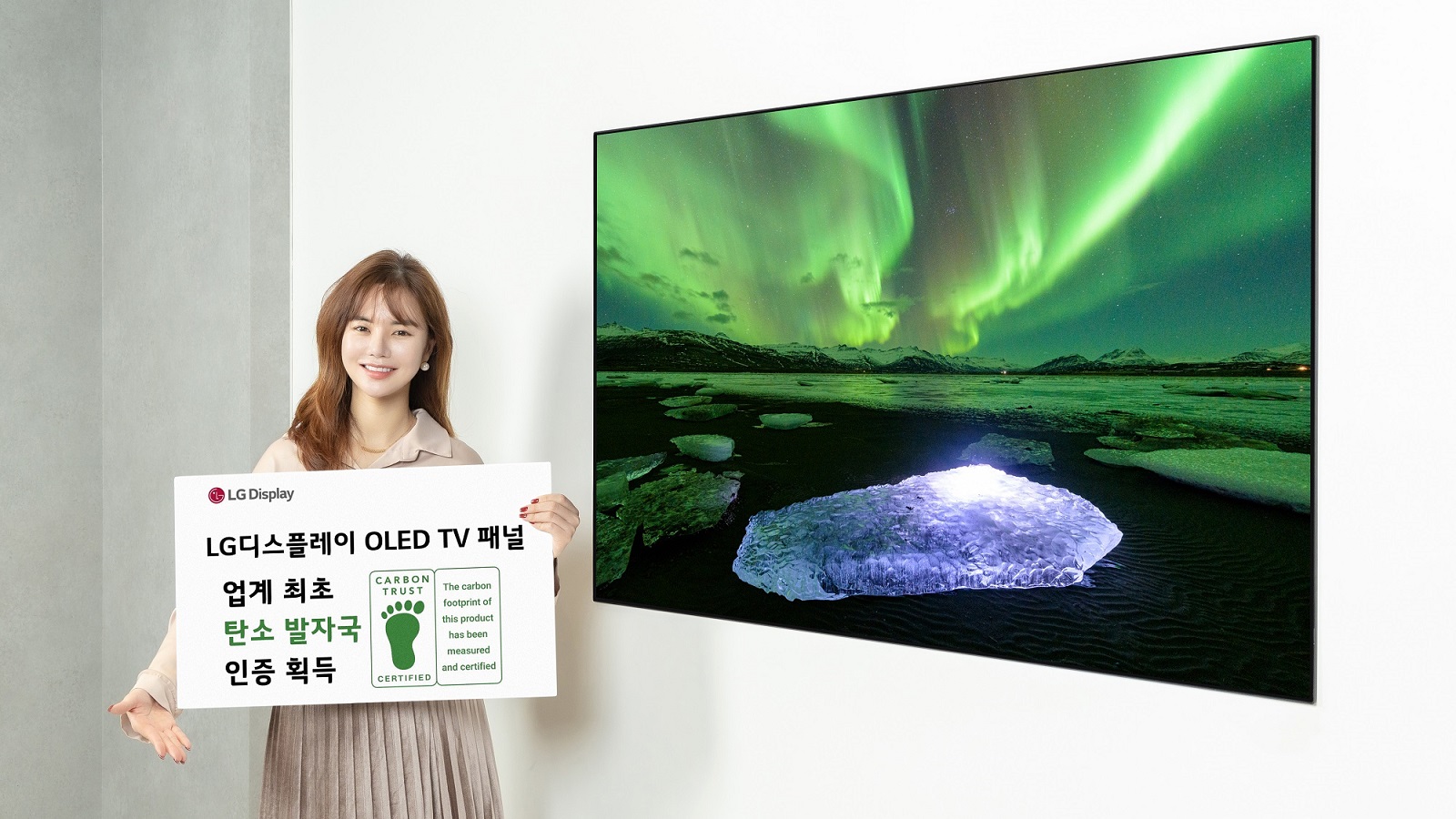 LG Display OLED TV panel Product Carbon Footprint Certification