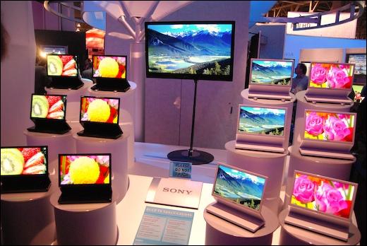 Sony OLED képernyők a 2007-es CES kiállításon