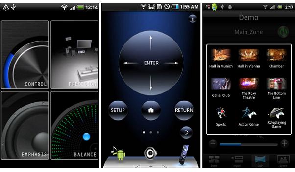 A Pioneer, az Onkyo és a Yamaha távvezérlő alkalmazásai Android eszközökre