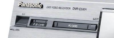 Panasonc DMR-E500H SD-PC card slot 